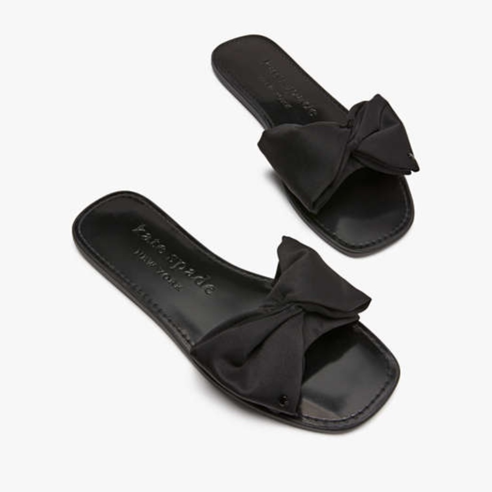 Kate Spade Bikini bow slide shoes size 8